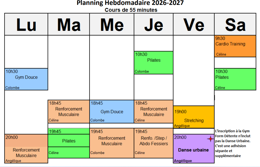 C'est la Rentrée ! Les cours commencent le lundi 7 septembre 2026 !