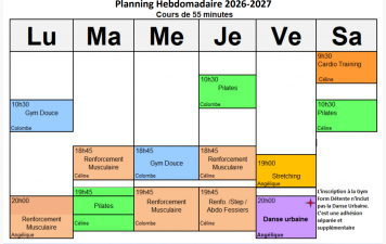 C'est la Rentrée ! Les cours commencent le lundi 7 septembre 2026 !